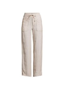 LANDS' END Relaxte Leinenhose mit geradem Bein, Damen,  Wei&szlig;, by Lands' End