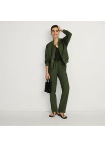 LANDS' END Relaxte Premium Reinleinen-Schlupfhose f&uuml;r Damen, Damen, size: regular, Gr&uuml;n, Leinen, by Lands' End