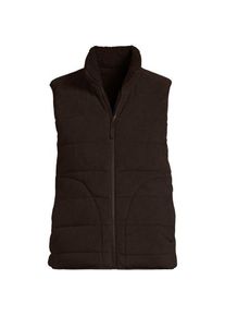LANDS' END Fleece-Steppweste zum Wenden, Damen,  Braun, Polyester, by Lands' End