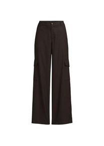 LANDS' END Cargohose aus weichem Twill, Damen,  Braun, Viskose/Polyester-Mischung, by Lands' End