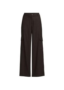 LANDS' END Cargohose aus weichem Twill f&uuml;r Damen, Damen, size: regular, Braun, Viskose/Polyester-Mischung, by Lands' End