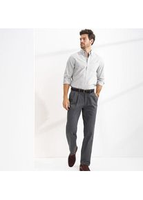 LANDS' END CLASSIC COMFORT. B&uuml;gelleichte Chino mit Bundfalten, Herren,  Grau, Baumwolle, by Lands' End