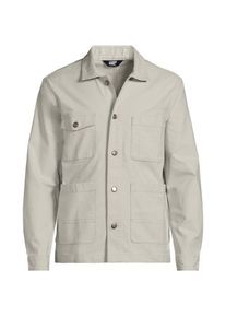LANDS' END Worker-Jacke, Herren,  Beige, Baumwolle/Elasthan, by Lands' End