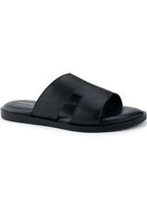 LANDS' END Leder-Pantoletten, Herren,  Schwarz, Leder, by Lands' End