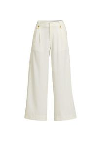 LANDS' END Leichte flie&szlig;ende 7/8-Bundfaltenhose, Damen,  Wei&szlig;, Elasthan/Viskose/Viskose-Mischung, by Lands' End