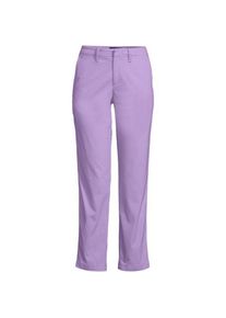 LANDS' END 7/8-Chinos mit geradem Bein Mid Waist, Damen,  Lila, by Lands' End