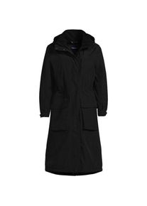 LANDS' END Wasserdichter Isolierter Stadion-Kapuzenmantel Squall, Damen,  Schwarz, Nylon, by Lands' End