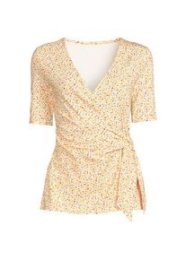 LANDS' END Shirt in Wickel-Optik, Damen,  Wei&szlig;, by Lands' End