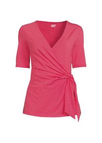 LANDS' END Shirt in Wickel-Optik, Damen,  Wei&szlig;, by Lands' End