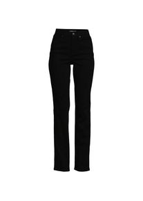 LANDS' END Farbige Straight Fit Jeans High Waist, Damen,  Schwarz, Elasthan/Baumwoll-Mischung/Polyester-Mischung, by Lands' End