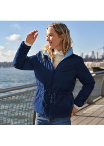 LANDS' END Daunen-Wendejacke WANDERWEIGHT Verstaubar Ultraleicht, Damen,  Blau, Nylon, by Lands' End