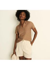 LANDS' END Kurze Leinenshorts, Damen,  Beige, Leinen, by Lands' End