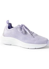 LANDS' END Leichte Sneaker in Strick-Optik f&uuml;r Damen, Damen, size: regular, Lila, Polyester, by Lands' End