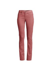 LANDS' END Straight Fit Cordhose Mid Waist, Damen,  Rot, Baumwoll-Mischung, by Lands' End