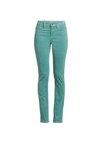 LANDS' END Straight Fit Cordhose Mid Waist, Damen,  Blau, Baumwoll-Mischung, by Lands' End