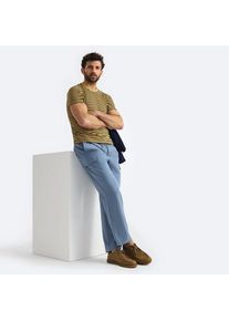 LANDS' END Schlupfbund-Cargohose aus Baumwoll/Leinen-Mix, Herren,  Blau, Baumwolle/Leinen, by Lands' End