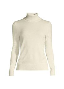 LANDS' END Rollkragen-Pullover aus Kaschmir, Damen,  Wei&szlig;, Kaschmir, by Lands' End