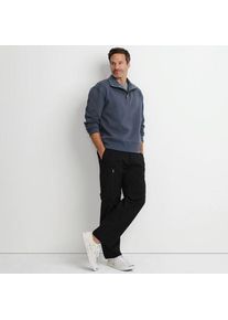 LANDS' END Trekking-Zip-Off-Hose, Herren,  Schwarz, Baumwolle/Nylon, by Lands' End