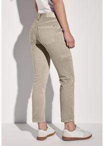 Street One Damen Loose-fit-Jeansbeige washed, casual, Gr. 27, unifarben, Jeans, 81% Baumwolle, 17% Polyester, 2% Elasthan, Jeans, im Loose Fit
