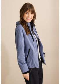 Cecil Damen Kurzjackelavender haze, casual, Gr. M, unifarben, Stoff, Obermaterial: 55% Polyester, 33% Baumwolle, 12% Nylon; Futter: 100% Polyester,