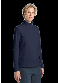 Jack Wolfskin Große Größen Strickfleece-Pullover Gr. XL blau für Damen