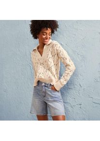 LANDS' END Recover Jeansshorts, Damen,  Blau, Elasthan/Baumwoll-Mischung/Polyester-Mischung, by Lands' End