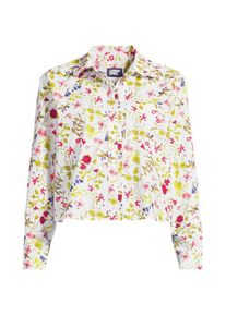 LANDS' END Verk&uuml;rztes Hemd mit R&uuml;schen, Damen,  Wei&szlig;, Baumwolle, by Lands' End