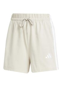 Adidas 3 Stripes Single Jersey Shorts Shorts Women (Gr S |beige/weiß)