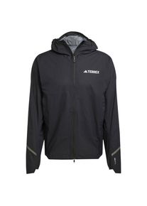 adidas terrex Terrex Xperior 25L Light RainRdy Jacket Regenjacke Herren (Gr XL |schwarz/grau |wasserdicht)