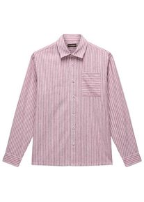 Hemd Napapijri G-Brolio L/S Herren (Gr M |rosa/lila)