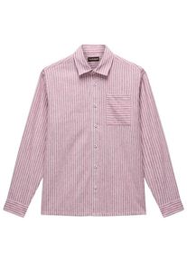 Hemd Napapijri G-Brolio L/S Herren (Gr M |rosa/lila)