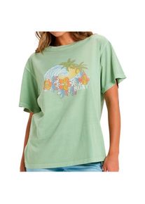 Roxy Sunnyoversize Enzyme Wash T-Shirt Damen (Gr L |grün)