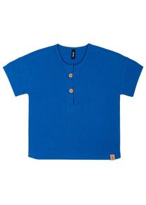 T-Shirt Pure Pure Mini-T-Shirt Mull Kinder (Gr 104 |blau)