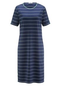 Peter Hahn - Jersey-Kleid mit Rundhals-Ausschnitt, blau, Gr. 36 / S