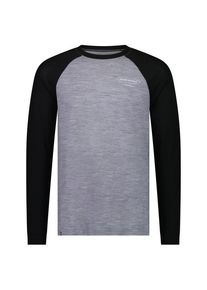 Mons Royale Icon Merino Air-Con Raglan Merinoshirt Herren (Gr XXL |grau/schwarz)