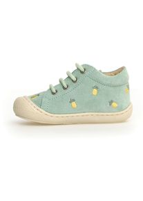 Naturino Kinder Lauflernschuh "COCOON EMBR.PINEAPPLES", Gr. 23mintgrün ananas, Veloursleder, bestickt, modisch, Schuhe, Kindergartenschuh mit Ananas