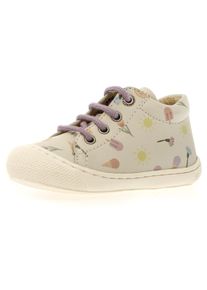 Naturino Kinder Lauflernschuh "COCOON PR. FRESHEN MILK", Gr. 22beige eistüten, Glattleder, bedruckt, klassisch, Schuhe, Barfußschuh mit buntem Print,