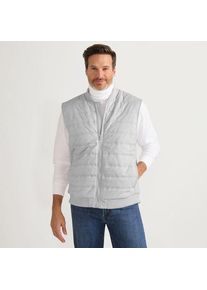 LANDS' END Steppweste mit Strickseiten, Herren,  Blau, Nylon/Polyacryl/Polyester-Mischung, by Lands' End