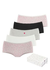 Lascana Panty mehrfarbig Gr. 32/34 für Damen. Mit Print, Spitze. Körpernah. Nachhaltig.