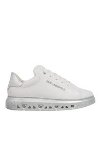 K by KARL LAGERFELD Karl Lagerfeld Low-Top Sneaker - Kapri Kite Lo Lace Lthr - Gr. 39 (EU) - in Wei&szlig; - f&uuml;r Damen