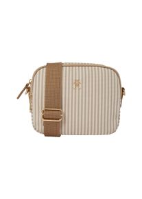 Tommy Hilfiger Damen Kameratasche "POPPY SUMMER CAMERA BAG"taupe gestreift, Textil, Lederimitat, Taschen, Damen Umhängetasche, Schultertasche,