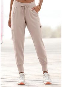 Venice Beach Jogginghose beige Gr. 34 für Damen. Figurumspielend. Nachhaltig.