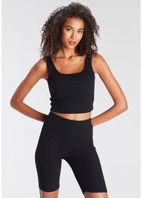Lascana Shorty schwarz Gr. 32/34 für Damen. Körpernah