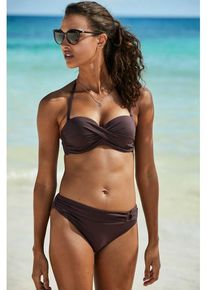 s.Oliver Bügel-Bandeau-Bikini-Top 'Rome' braun Gr. 34 Cup C. Mit Seitlichen Stäbchen Und Mit Bügel