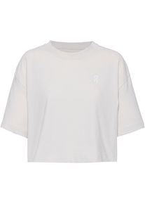 On Club FunktiOnsshirt Damen - silber - Gr. L - Baumwolle/Elastan