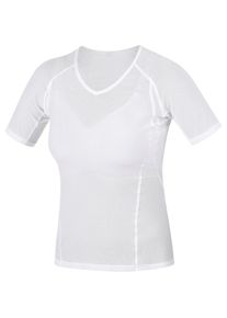 Gore Wear Gorewear Base Layer Funktionsshirt Damen - weiß - Gr. 38 - Polypropylen/Elastan/Polyamid
