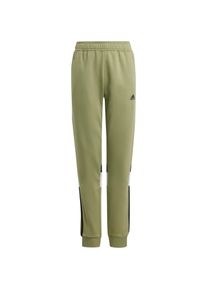 Adidas 3 Stripes Sweathose Kinder - grün - Gr. 152 - Baumwolle/Polyester