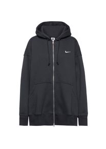 Nike Phoenix Sweatjacke Damen - schwarz - Gr. 50/52 - Baumwolle/Polyester