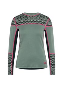 KARI TRAA Sara Funktionsshirt Damen - grün - Gr. L - Merinowolle