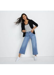 LANDS' END Recover Culotte-Jeans High Waist, Damen, size: regular, Blau, Baumwolle/Elasthan, by Lands' End